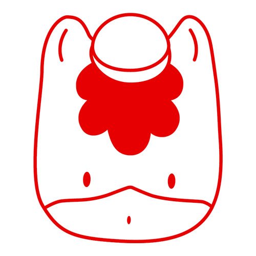 Amazon.co.jp: ぐんまちゃん顔 ぐんまちゃんスタンプ浸透印 印面1×1cm